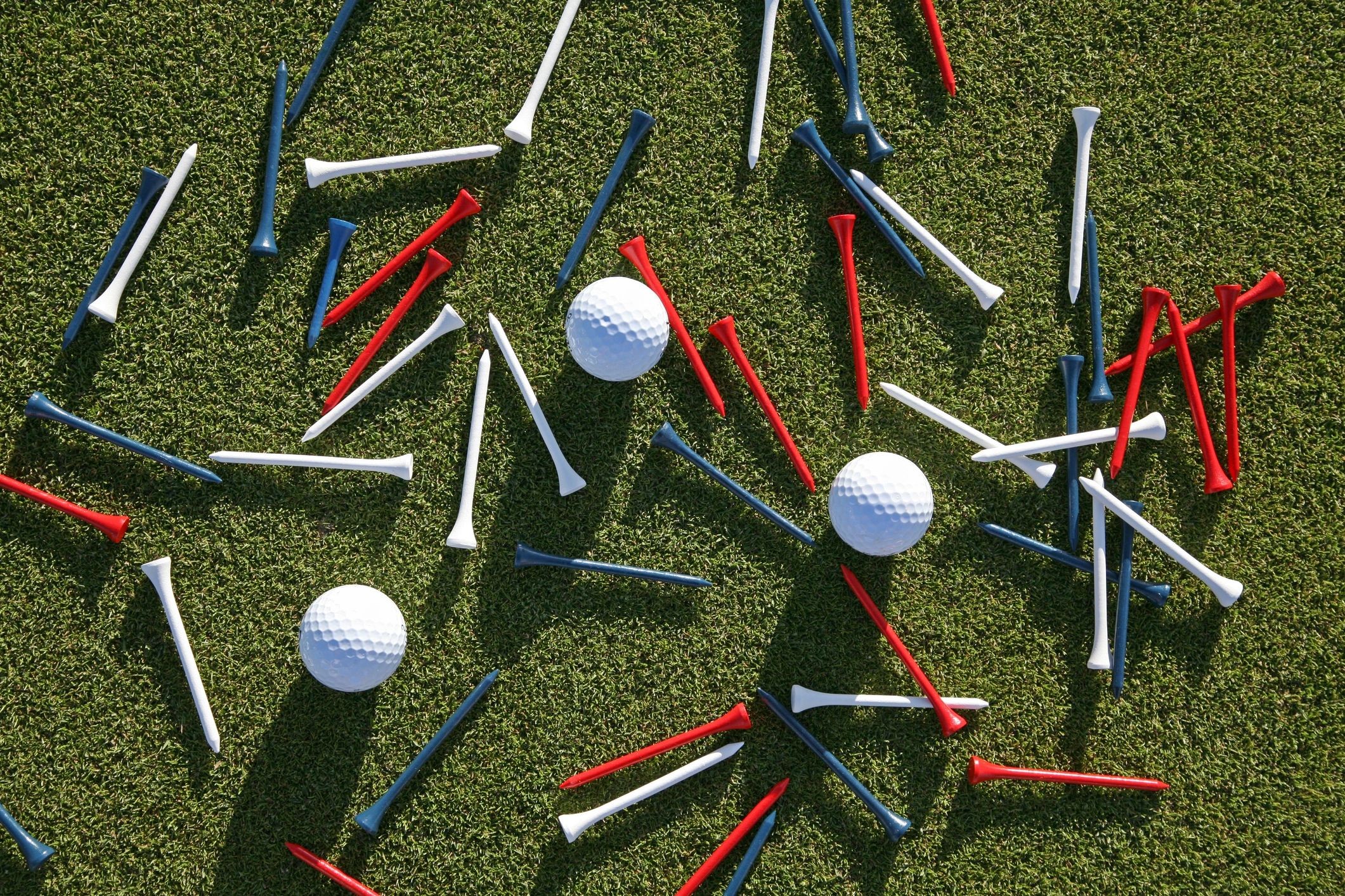 Patriotic golf balls