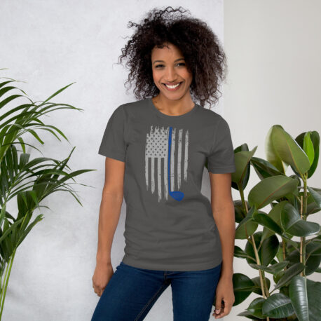 Golf and Freedom - Blue-Line Golf Club T-Shirt - Image 10