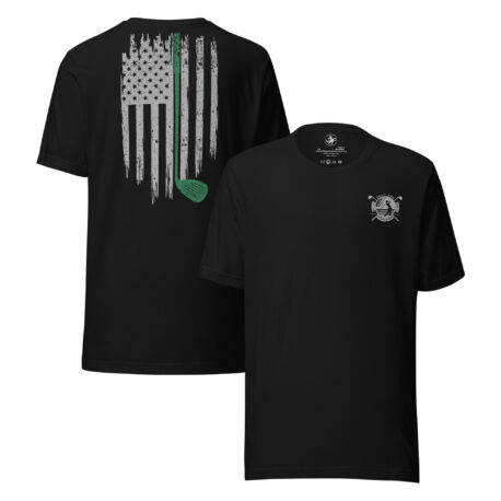 Golf and Freedom Logo - Green-Line Golf Club T-Shirt - Image 12
