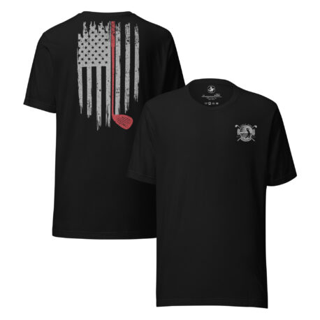 Golf and Freedom Logo - Red-Line Golf Club T-Shirt - Image 4