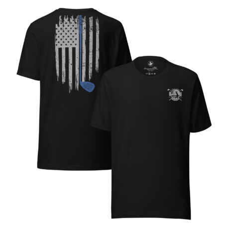 Golf and Freedom Logo - Blue-Line Golf Club T-Shirt - Image 8