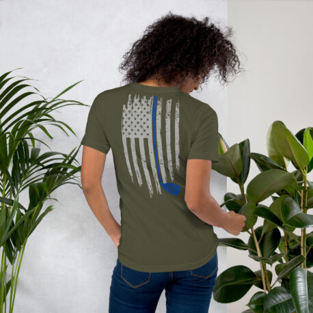 Golf and Freedom Logo - Blue-Line Golf Club T-Shirt - Image 2