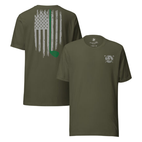 Golf and Freedom Logo - Green-Line Golf Club T-Shirt - Image 13