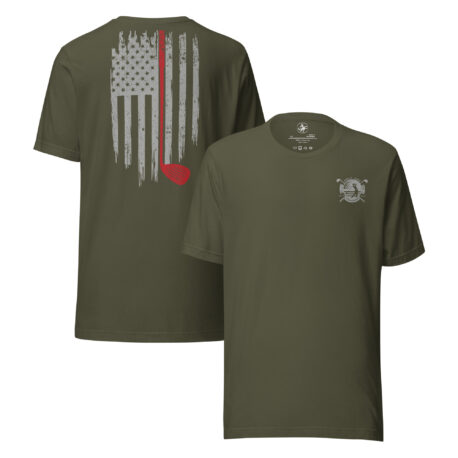 Golf and Freedom Logo - Red-Line Golf Club T-Shirt - Image 11