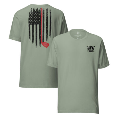 Golf and Freedom Logo - Red-Line Golf Club T-Shirt - Image 9