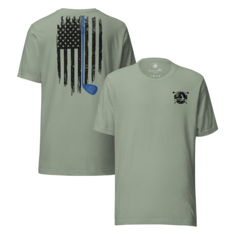 Golf and Freedom Logo - Blue-Line Golf Club T-Shirt - Image 10